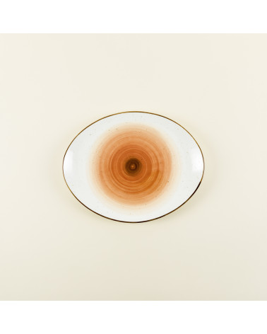 Bandeja oval vajilla colección Craft Galaxy Orange de Eurodra en Valladolid