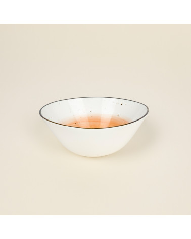 Bol oval vajilla colección Craft Galaxy Orange de Eurodra en Valladolid