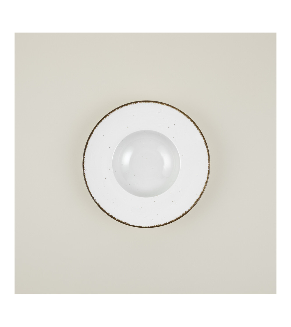 Plato pasta vajilla colección Craft Starry Crema de Eurodra en Valladolid