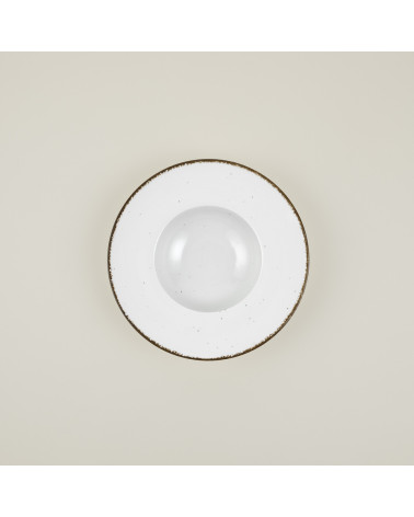 Plato pasta vajilla colección Craft Starry Crema de Eurodra en Valladolid