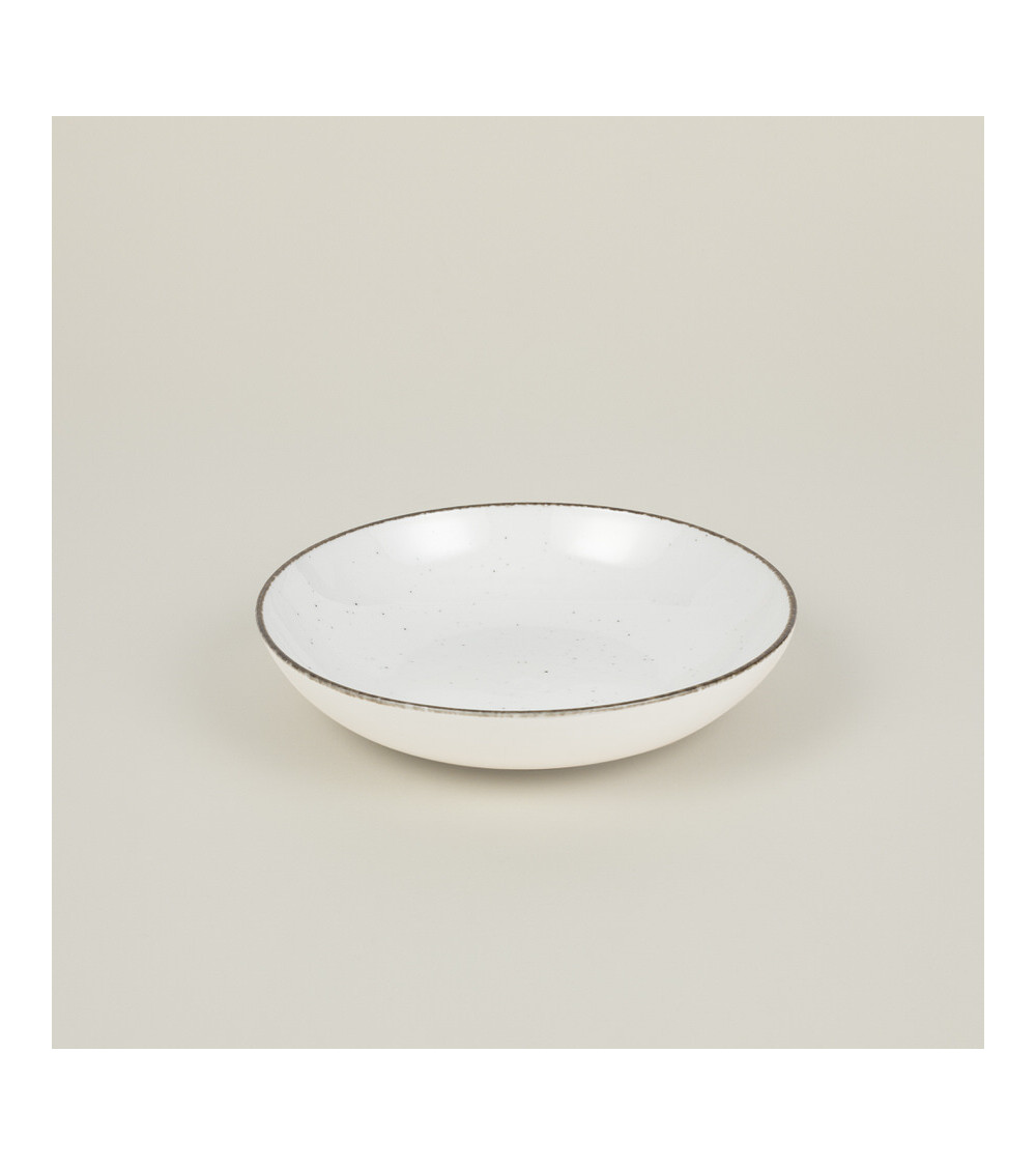 Plato hondo vajilla colección Craft Starry Crema de Eurodra en Valladolid