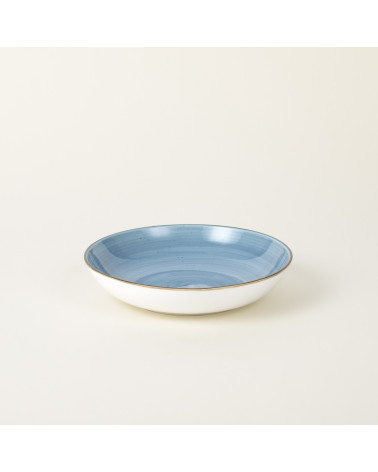 Plato hondo vajilla colección Craft Vision Blue de Eurodra en Valladolid