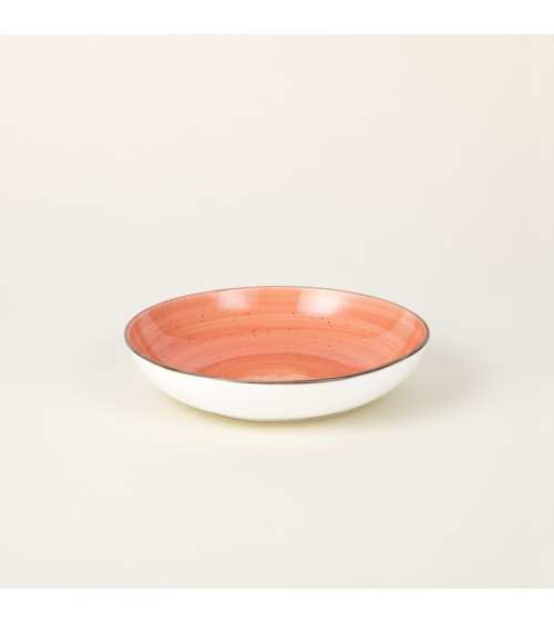 Plato hondo vajilla colección Craft Vision Coral de Eurodra en Valladolid