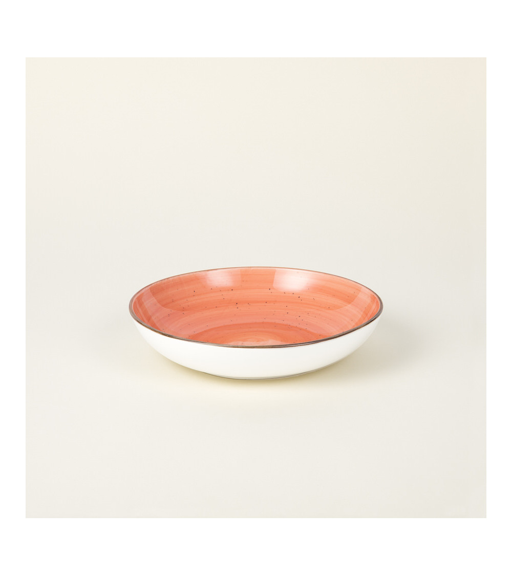 Plato hondo vajilla colección Craft Vision Coral de Eurodra en Valladolid
