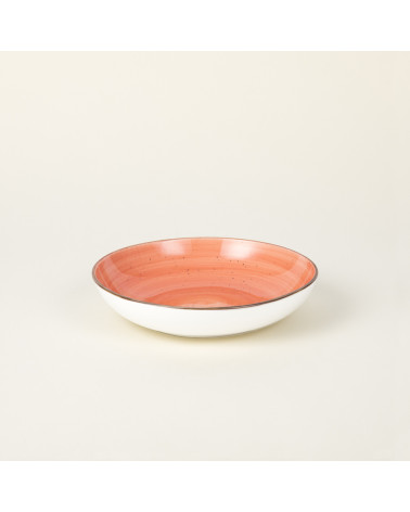 Plato hondo vajilla colección Craft Vision Coral de Eurodra en Valladolid