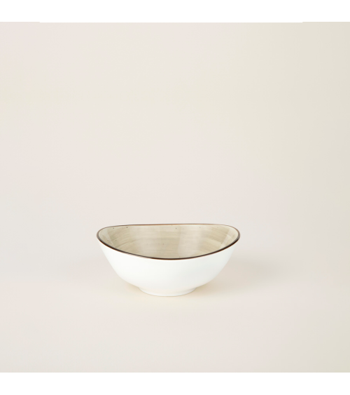 Bol oval vajilla colección Craft Vision Grey de Eurodra en Valladolid