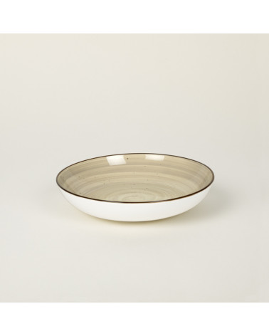 Plato hondo vajilla colección Craft Vision Grey de Eurodra en Valladolid