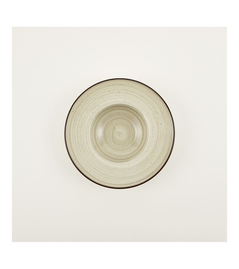 Plato pasta vajilla colección Craft Vision Grey de Eurodra en Valladolid