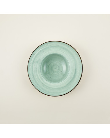 Plato pasta vajilla colección Craft Vision Green de Eurodra en Valladolid