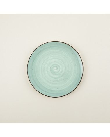 Plato llano vajilla colección Craft Vision Green de Eurodra en Valladolid