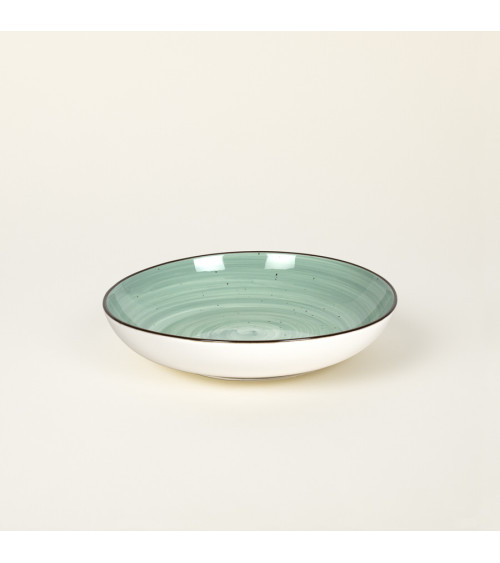 Plato hondo vajilla colección Craft Vision Green de Eurodra en Valladolid