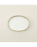 Fuente oval vajilla colección Craft Nature Crema de Eurodra en Valladolid