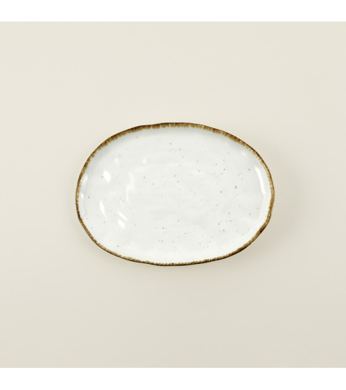 Fuente oval vajilla colección Craft Nature Crema de Eurodra en Valladolid