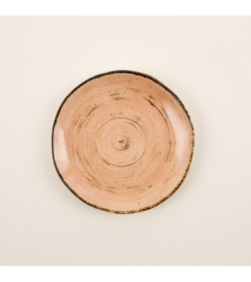 Plato llano vajilla colección Craft Nature Orange de Eurodra en Valladolid