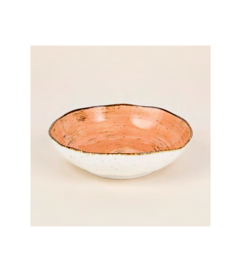 Plato hondo vajilla colección Craft Nature Orange de Eurodra en Valladolid