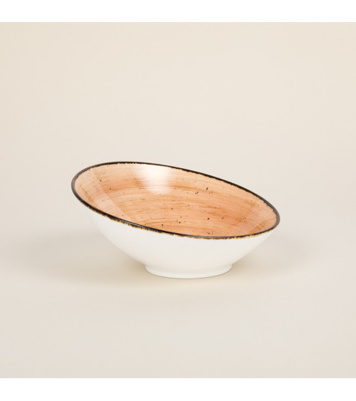 Bol Inclinado vajilla colección Craft Nature Orange de Eurodra en Valladolid