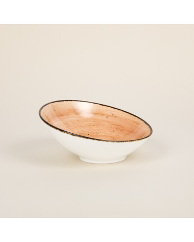 Bol Inclinado vajilla colección Craft Nature Orange de Eurodra en Valladolid
