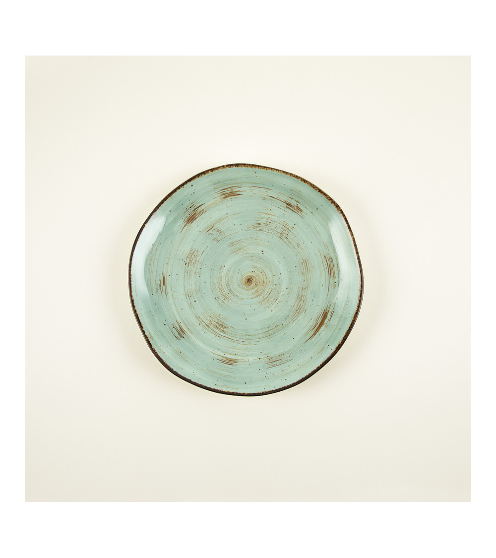 Plato llano vajilla colección Craft Nature Green de Eurodra en Valladolid