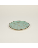 Plato llano vajilla colección Craft Nature Green de Eurodra en Valladolid