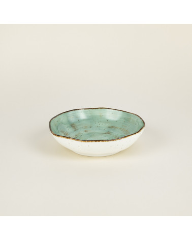 Plato hondo vajilla colección Craft Nature Green de Eurodra en Valladolid