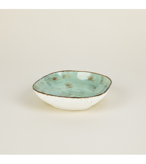 Bol cuadrado vajilla colección Craft Nature Green de Eurodra en Valladolid