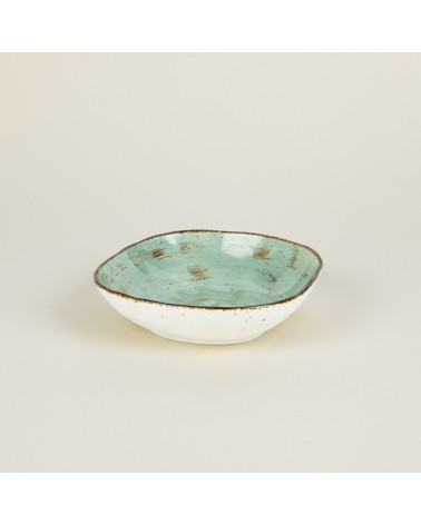 Bol cuadrado vajilla colección Craft Nature Green de Eurodra en Valladolid