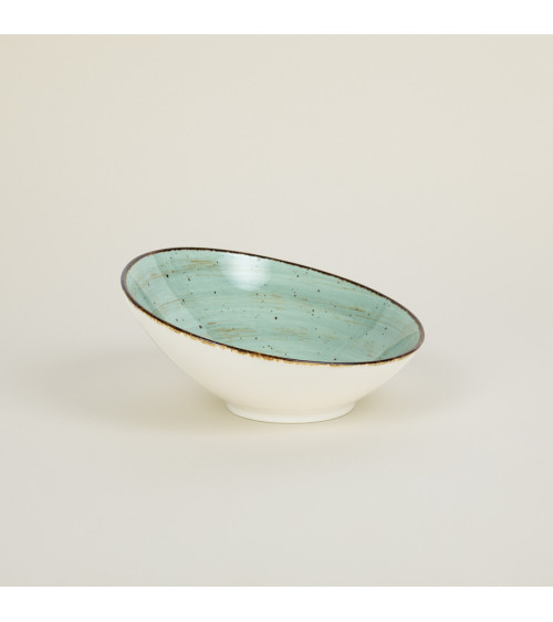 Bol inclinado vajilla colección Craft Nature Green de Eurodra en Valladolid