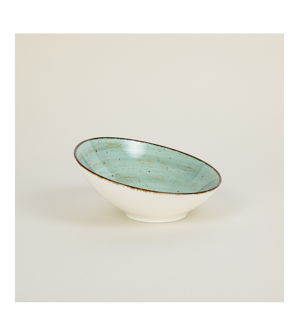 Bol inclinado vajilla colección Craft Nature Green de Eurodra en Valladolid