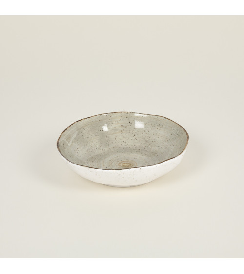 Plato hondo vajilla colección Craft Nature Grey de Eurodra en Valladolid