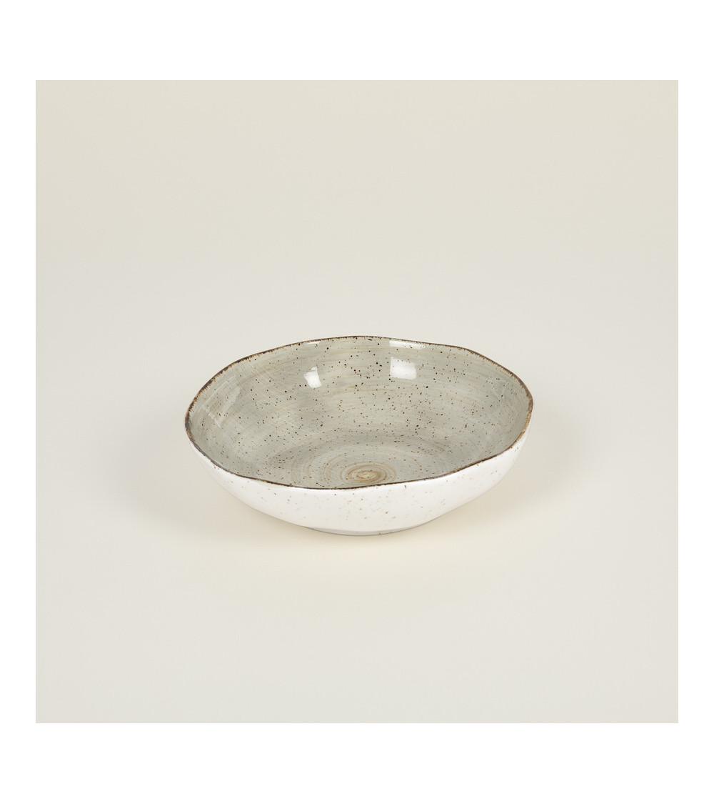 Plato hondo vajilla colección Craft Nature Grey de Eurodra en Valladolid