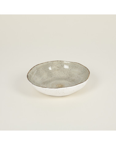 Plato hondo vajilla colección Craft Nature Grey de Eurodra en Valladolid