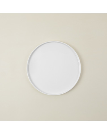 Plato llano vajilla colección Fine China Lisa de Eurodra en Valladolid