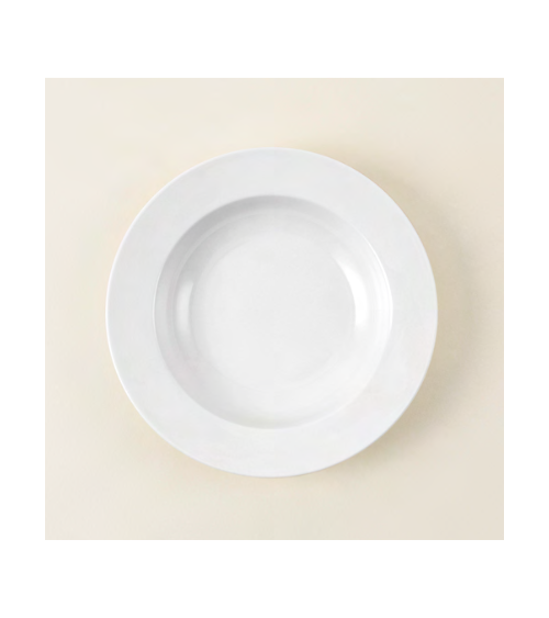 Plato hondo vajilla colección Fine China Lisa de Eurodra en Valladolid