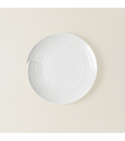 Plato llano vajilla colección Fine China Belgium de Eurodra en Valladolid