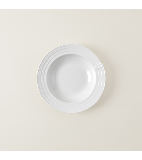 Plato hondo vajilla colección Fine China Belgium de Eurodra en Valladolid