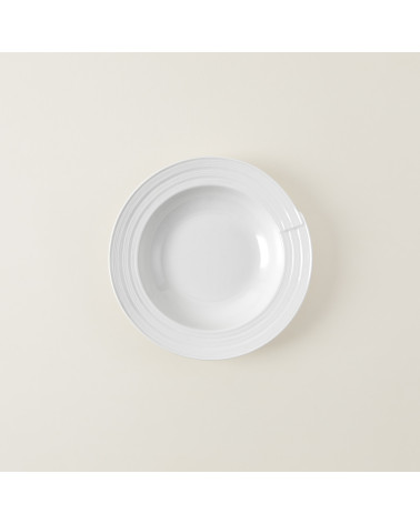 Plato hondo vajilla colección Fine China Belgium de Eurodra en Valladolid