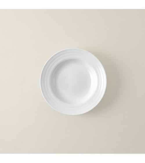 Plato hondo vajilla colección Fine China Viento de Eurodra en Valladolid