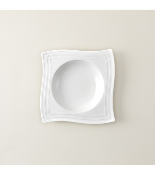 Plato hondo vajilla colección Fine China Viento de Eurodra en Valladolid
