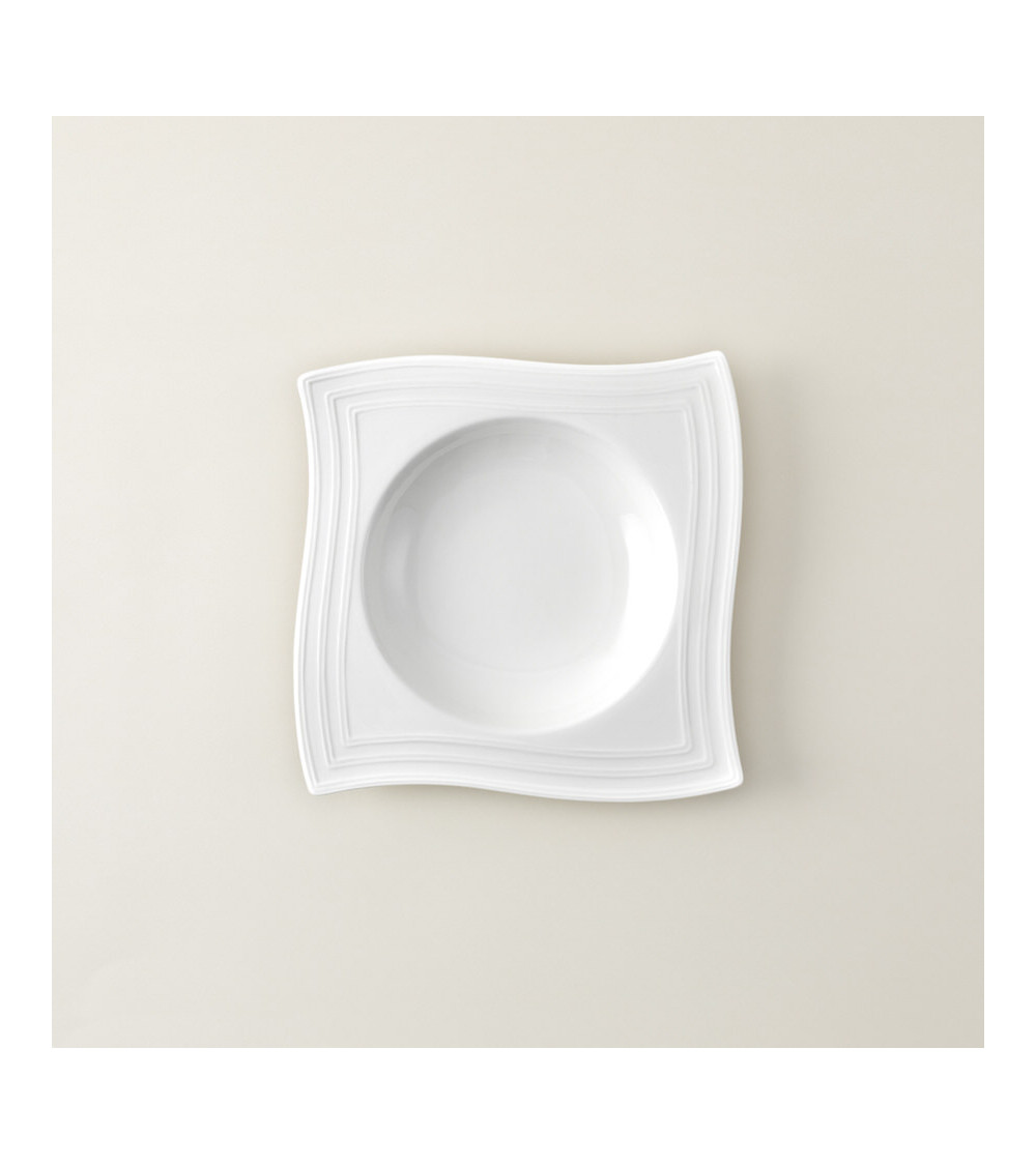 Plato hondo vajilla colección Fine China Viento de Eurodra en Valladolid