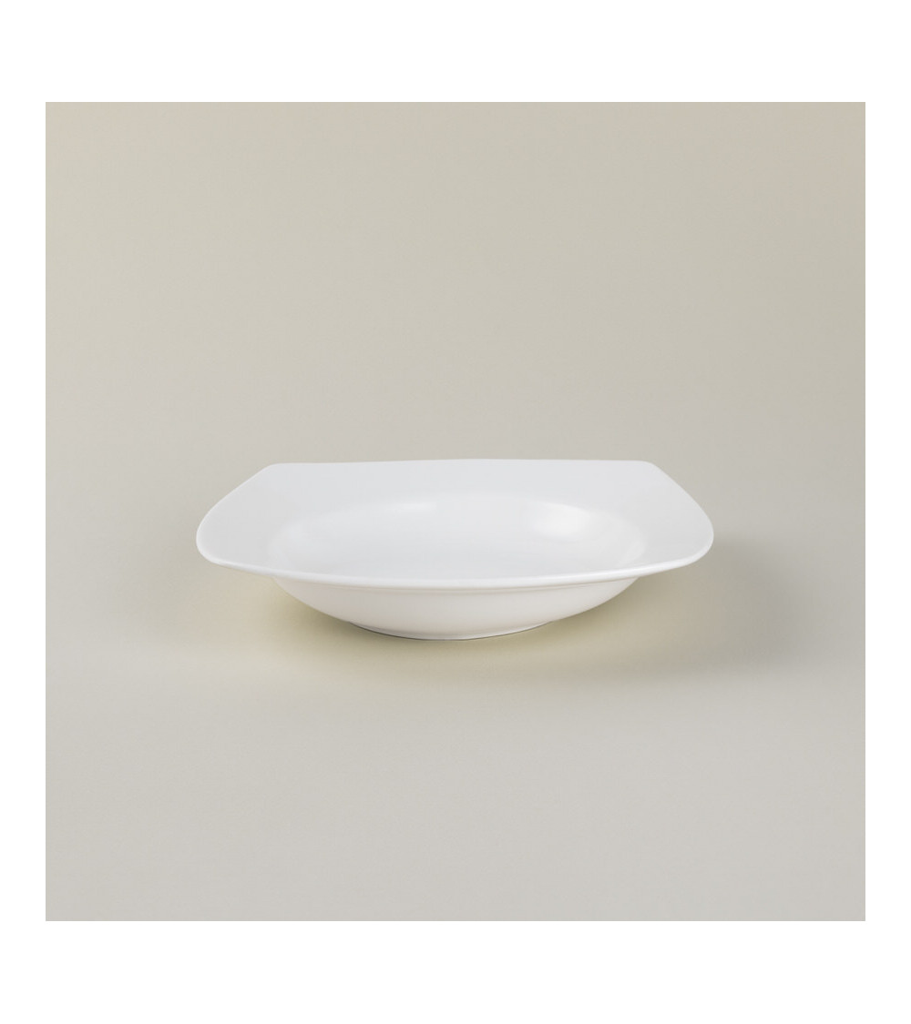 Plato hondo vajilla colección Fine China Essential de Eurodra en Valladolid