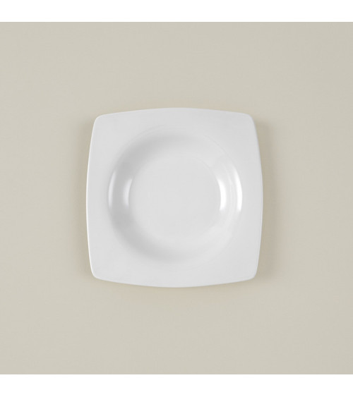 Plato hondo vajilla colección Fine China Sofía de Eurodra en Valladolid