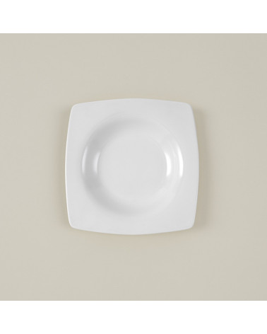 Plato hondo vajilla colección Fine China Sofía de Eurodra en Valladolid