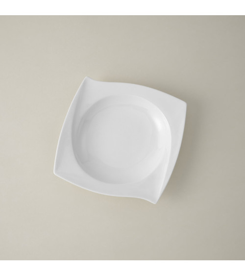 Plato hondo vajilla colección Fine China Meteor de Eurodra en Valladolid