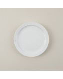 Plato llano vajilla colección High White Mallorca de Eurodra en Valladolid