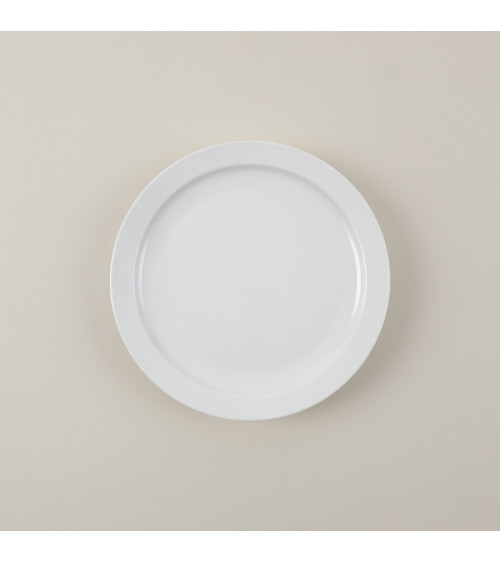 Plato llano vajilla colección High White Mallorca de Eurodra en Valladolid