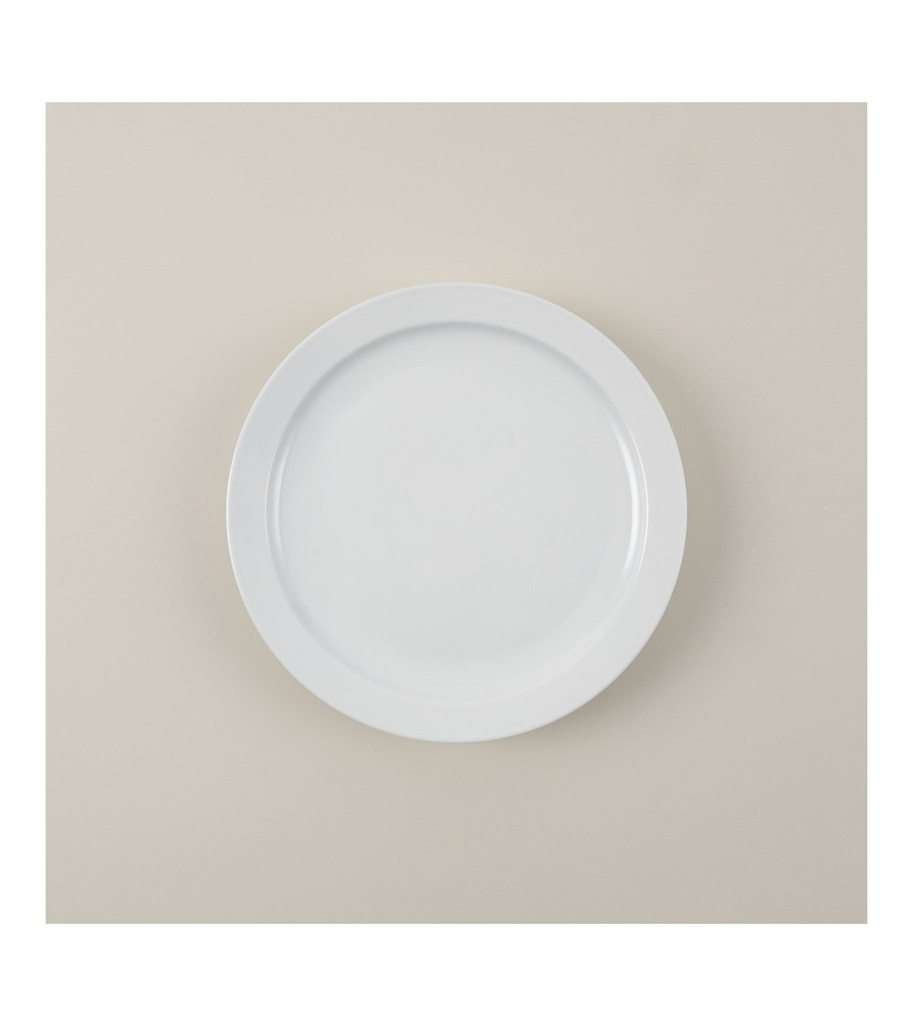 Plato llano vajilla colección High White Mallorca de Eurodra en Valladolid