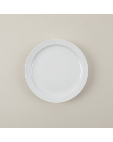 Plato llano vajilla colección High White Mallorca de Eurodra en Valladolid