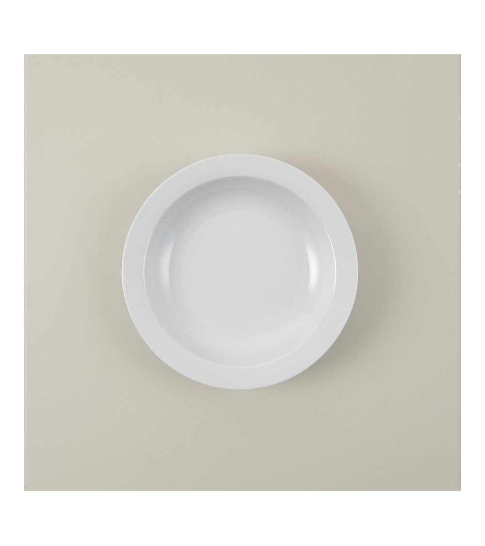 Plato hondo vajilla colección High White Mallorca de Eurodra en Valladolid