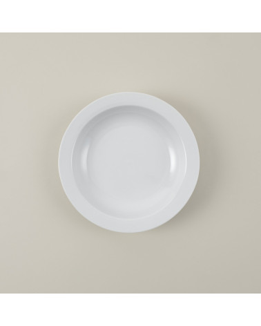 Plato hondo vajilla colección High White Mallorca de Eurodra en Valladolid