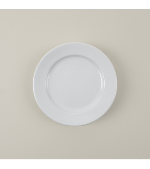 Plato llano vajilla colección High White Básico de Eurodra en Valladolid